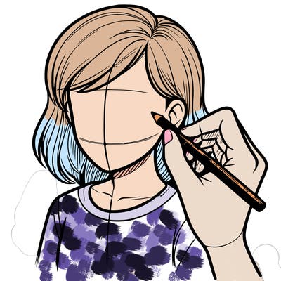 drawing a realistic person