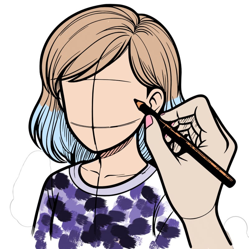 drawing a realistic person