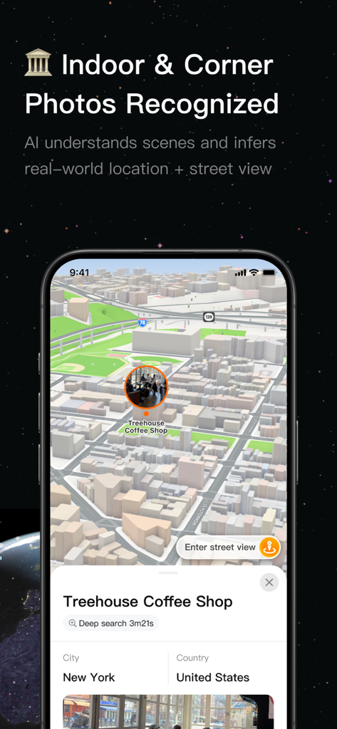 GeoSeek.ai - Photo Locator - GeoSeek AI riconosce la posizione di una foto interna a New York City