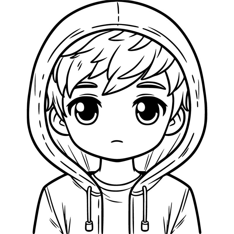 boy in a hoodie