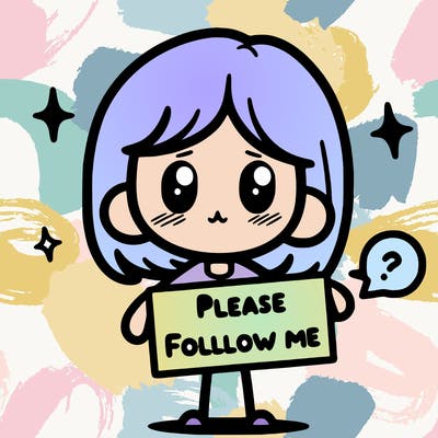 please follow me