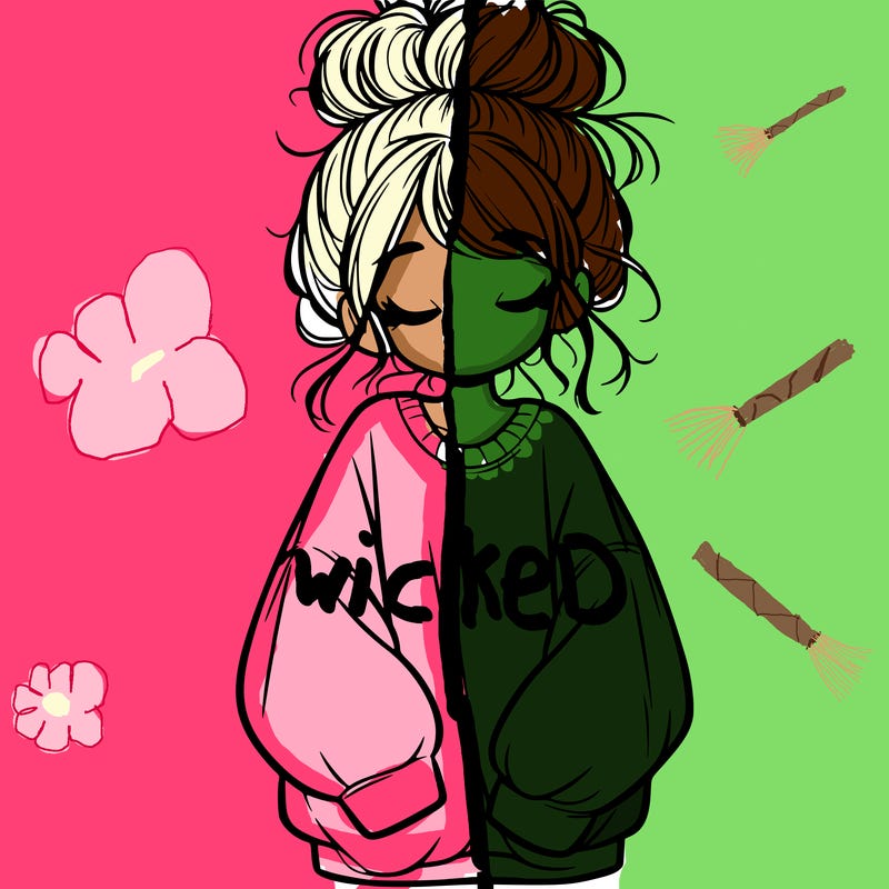 girl with baggy sweatshirt and messy bun