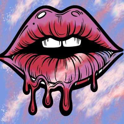 lips that look realistic and drip
