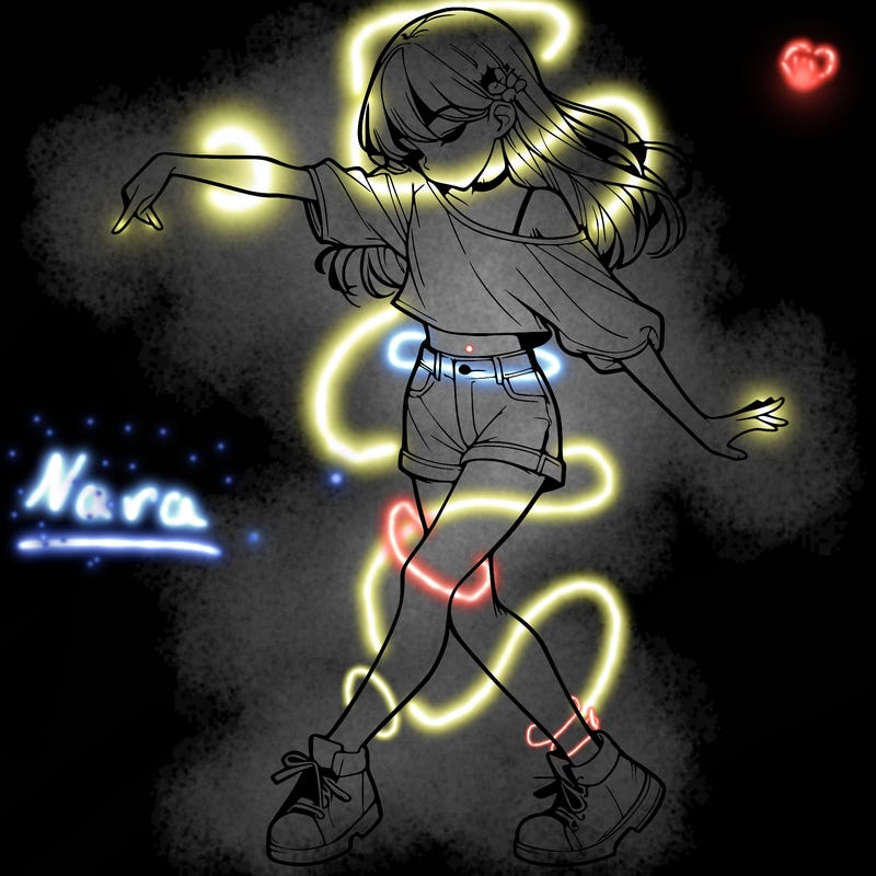 realistic girl danceing