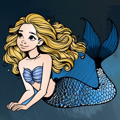 a realistic mermaid