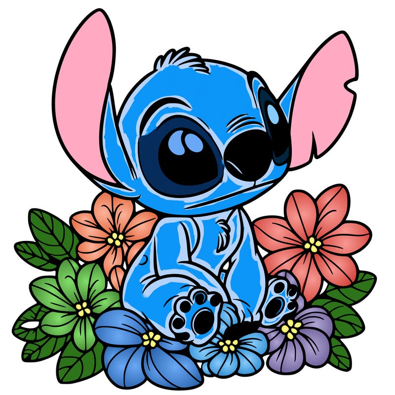 stitch with beautiful flowers