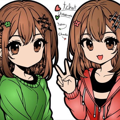 cute anime teen girl