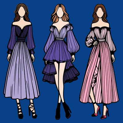 fashion models dresses