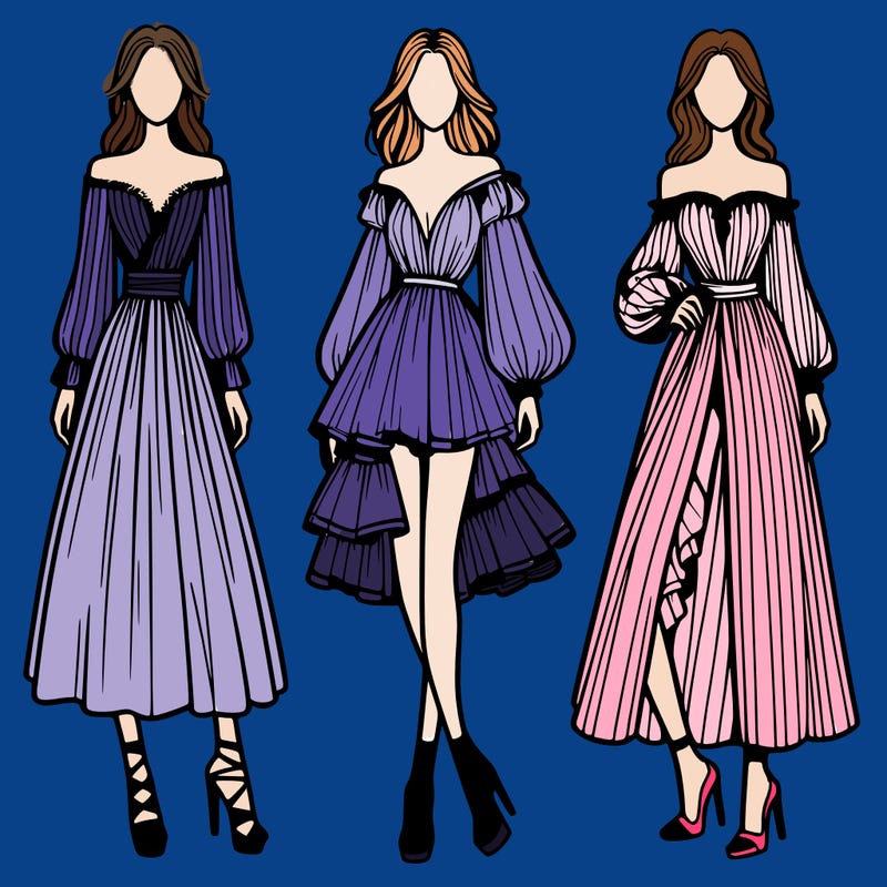 fashion models dresses