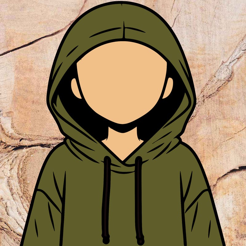 faceless girl in hoodie