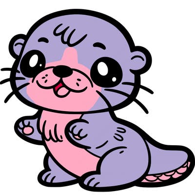 a super cute otter