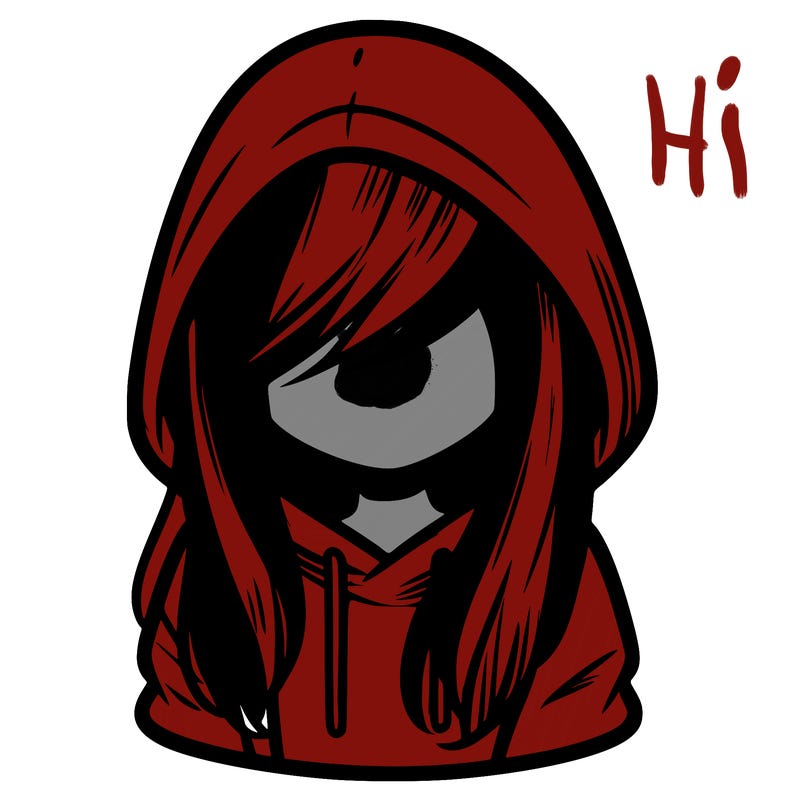 girl with hair covering her face and wearing a hoodie