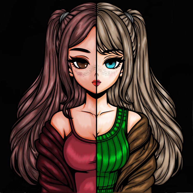 realistic girl split