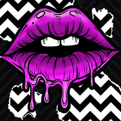 lips that look realistic and drip