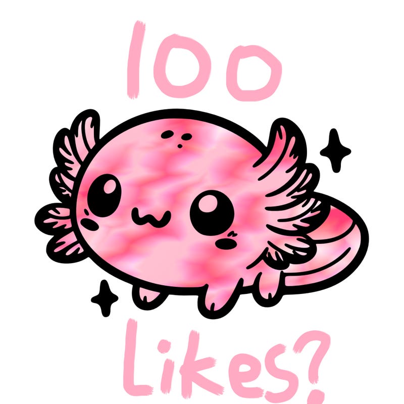 cute easy baby axolotl