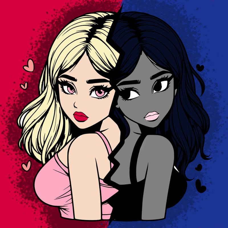 realistic girl split