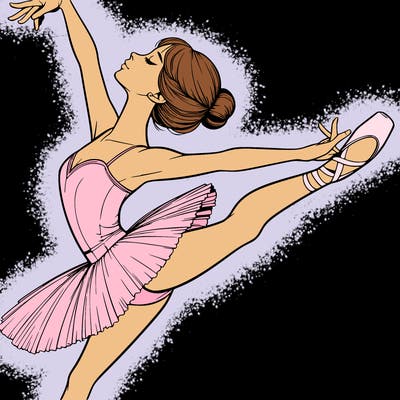 realistic ballerina
