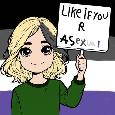 realistic girl holding up a sign