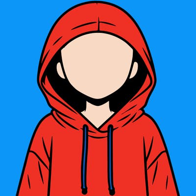 faceless girl in hoodie