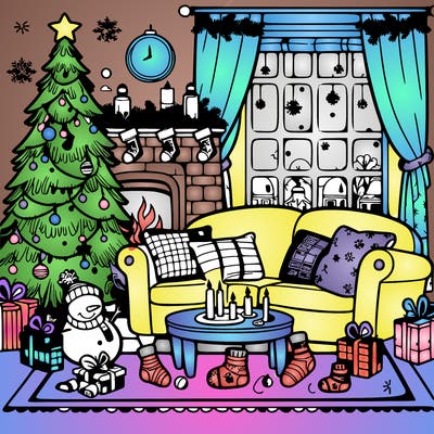 christmas living room