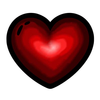 a blank heart