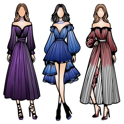 fashion models dresses