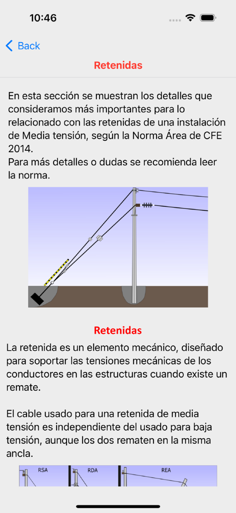 Linea Eléctrica Aérea - Schéma d'un poteau électrique avec des haubans pour les lignes électriques aériennes