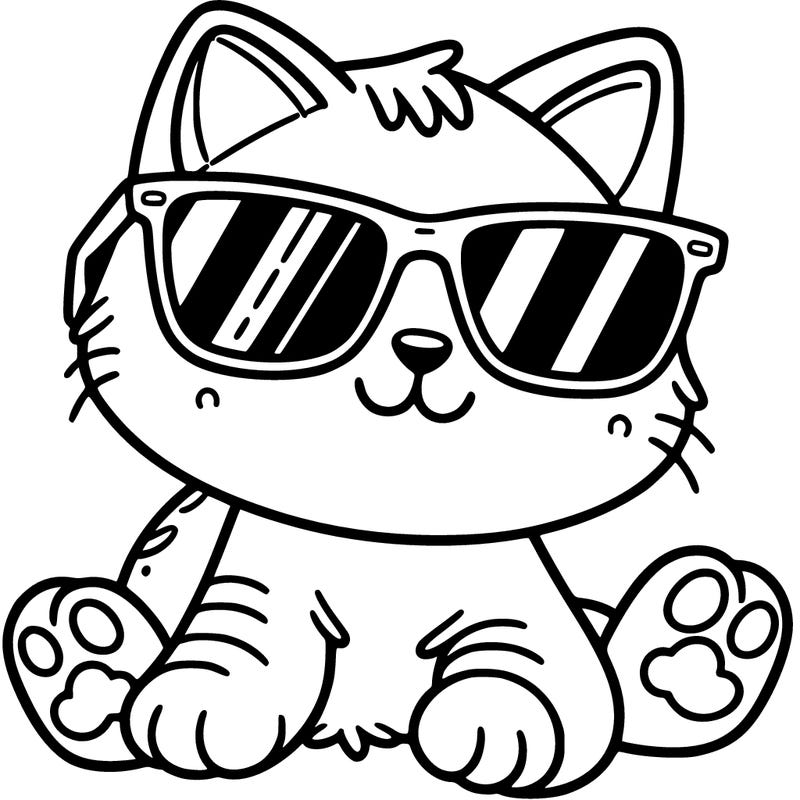 cat with sunglasses