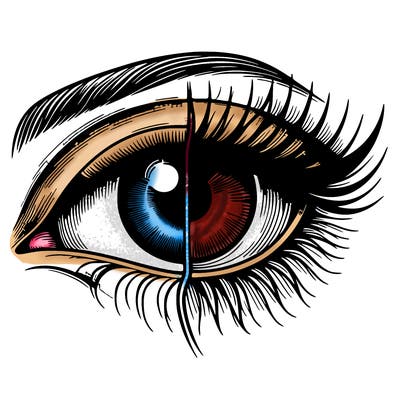 realistic eye split