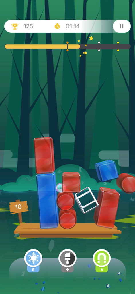 Glass Tower 2025 - Glass Tower 2025 physics puzzle in the mystical forest location