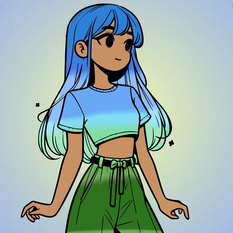 girl in a cute crop top