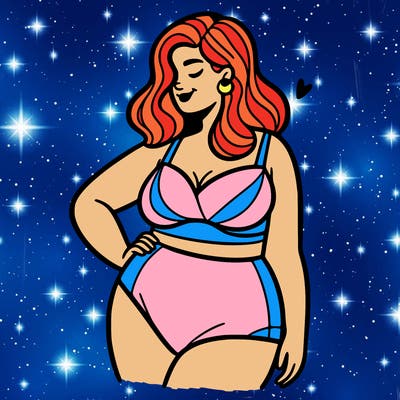 plus size woman bathing suit