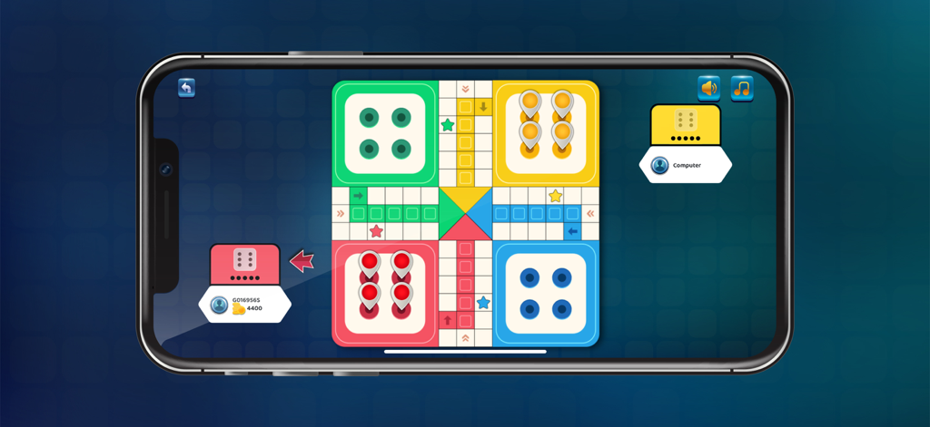 Ludo Super Kings - Ludo Super Kings gameplay showing a digital board game with dice and tokens
