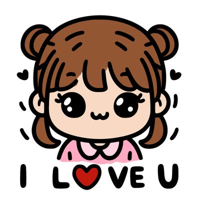 girl saying i love u