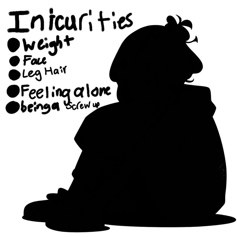 sad anime girl sitting alone