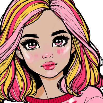 realistic girl whith cute eyes