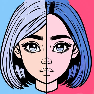 realistic girl split