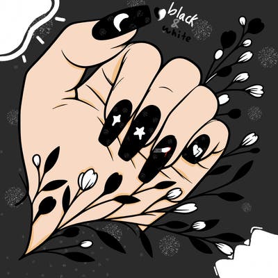 nails with french tip