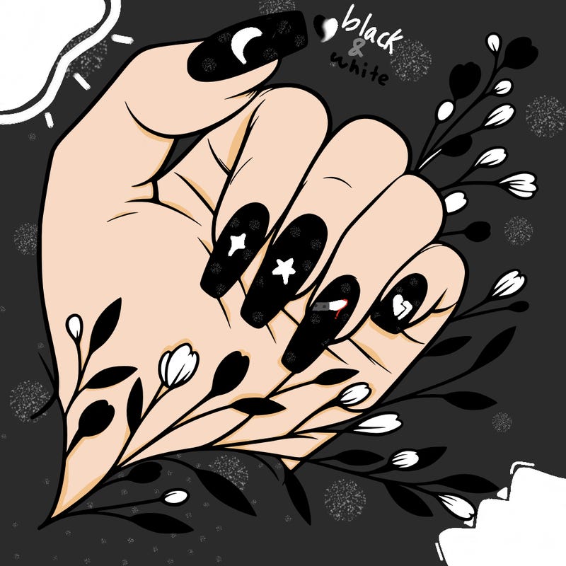 nails with french tip