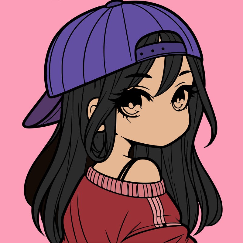 girl with a backward hat on