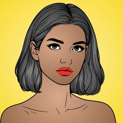 realistic portrait of woman