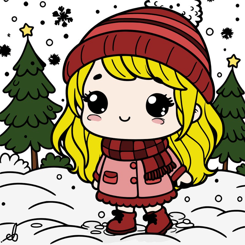 girl in snow