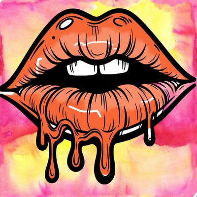 lips that look realistic and drip