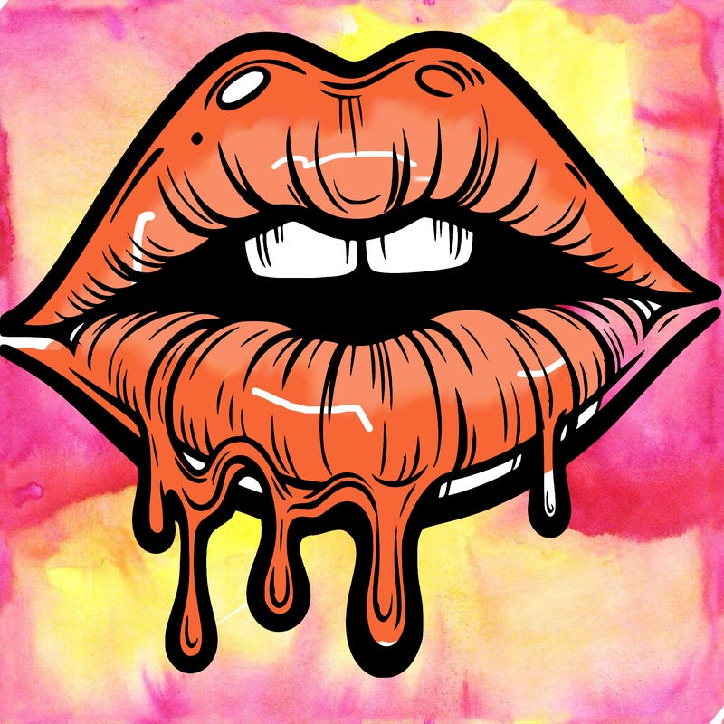 lips that look realistic and drip