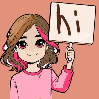 realistic girl holding up a sign