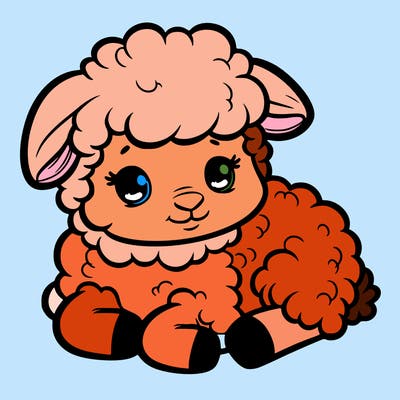 a baby sheep