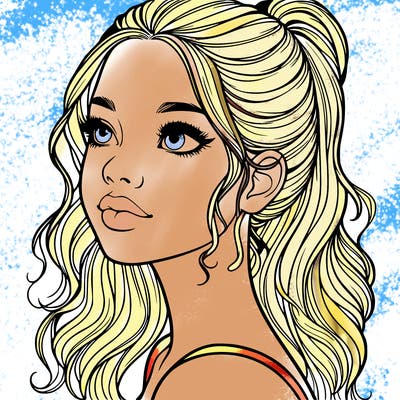 beautiful realistic girl