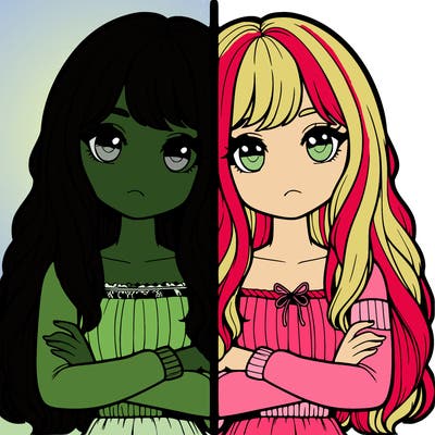 realistic girls split