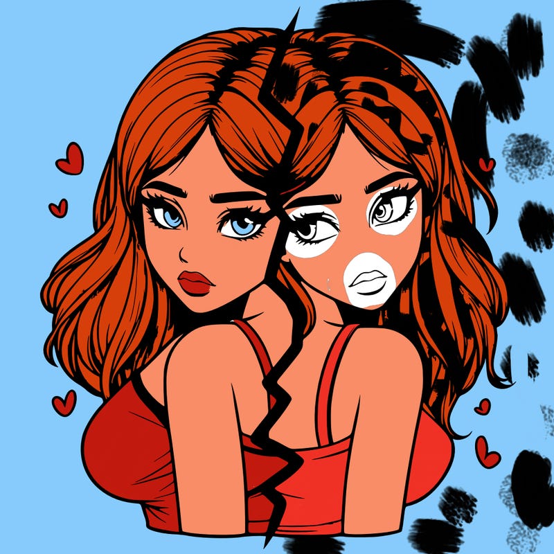 realistic girl split