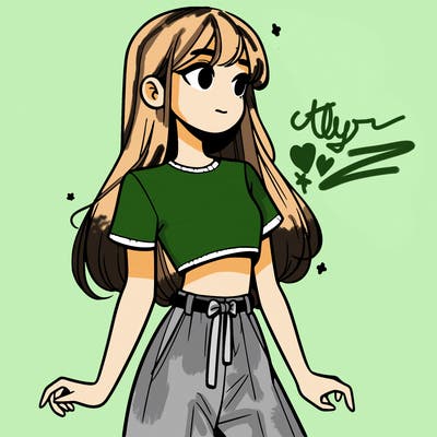 girl in a cute crop top